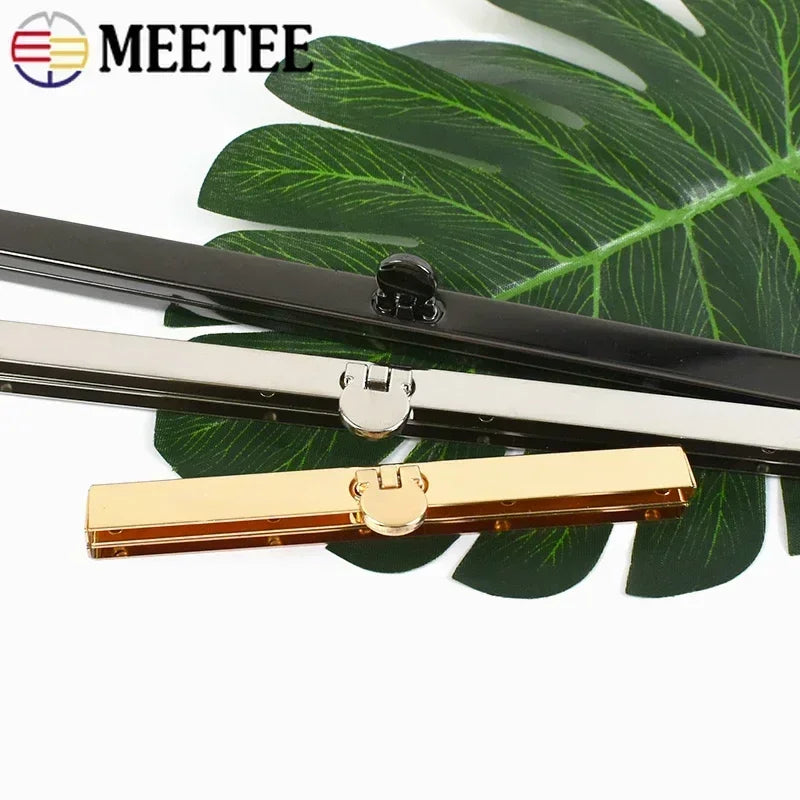 2/80Pcs Meetee 11.5/19cm Purse Frame Handle Metal Clasps for Wallet Making Women Clutch Kiss Clasp Lock DIY Bags Accessories