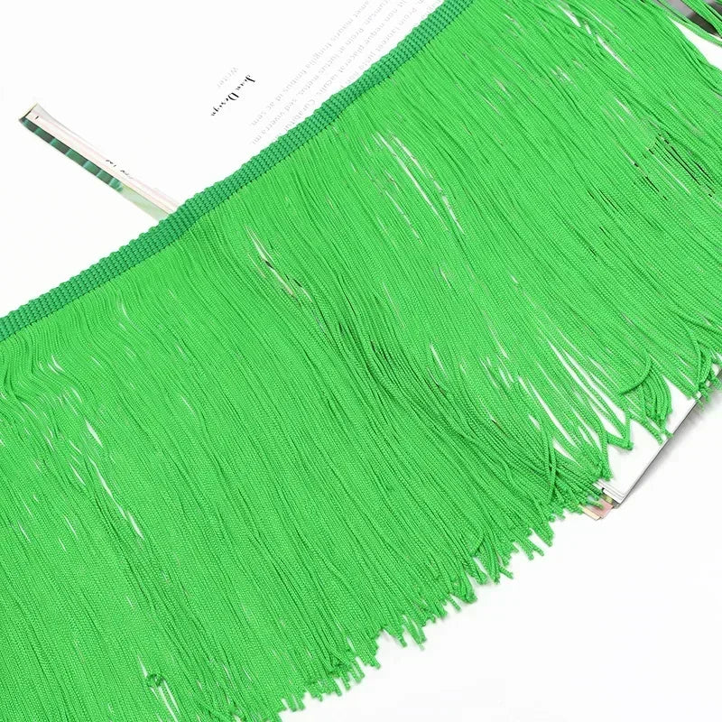3/100Meters 20cm Polyester Tassel Fringe Curtains Lace Trim Latin Dress Decor Ribbon Clothes Fringes Fabric DIY Sewing Accessories