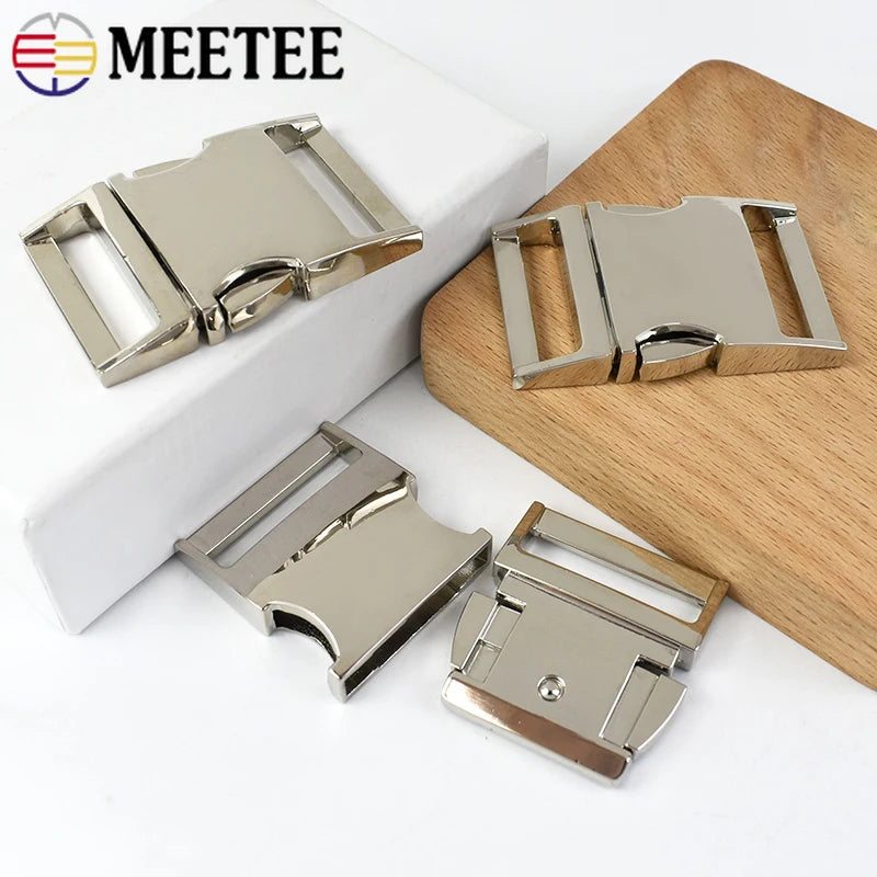 5/160Pcs Metal Side Quick Release Curved Buckles Backpack Strap Clasp Webbing Dog Collar Belt Buckle DIY Hardware Bag Accessories