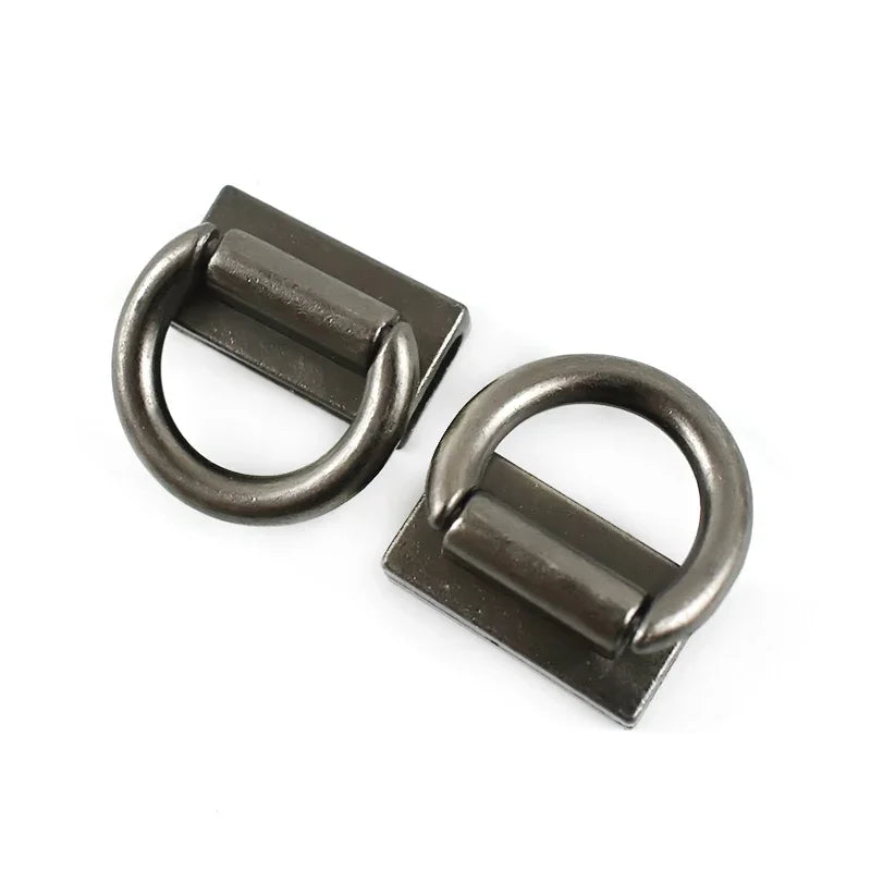 8/200Pcs D Ring Metal Bag Side Edge Hanger Buckle Bags Strap Clip Clasp for Handbag Handle Connector DIY Leather Craft