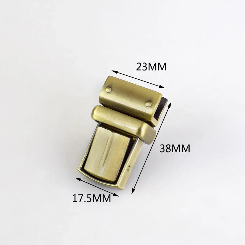 5/120Pcs 21x37mm Handbag Metal Lock Clasp Closure Bag Buckle Twist Turn Locks Snaps for DIY Replacement Bags Purse Accessories