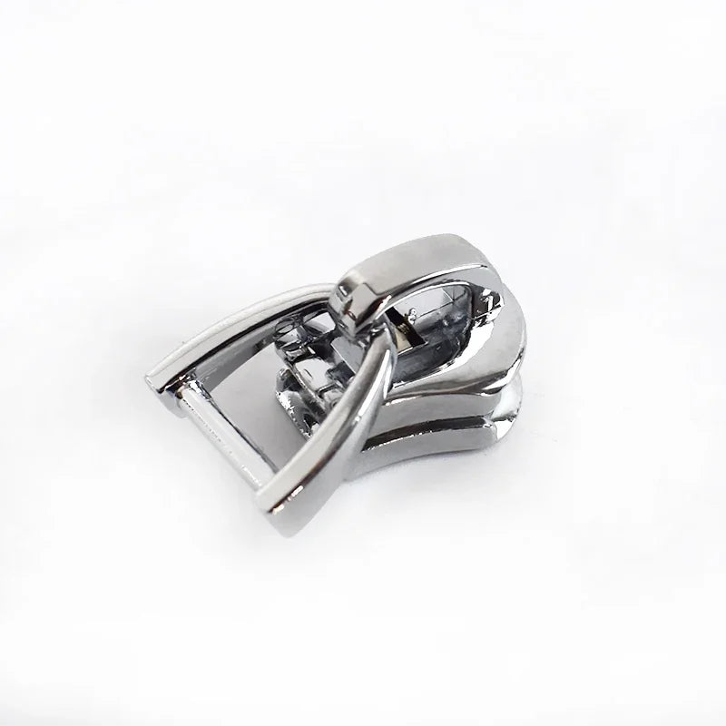 30/500pcs Meetee Zipper Slider for 5# Sewing Metal Zippers DIY Zips Head Bag Pocket Wallet Repair Kits Replacement Tailor Tools