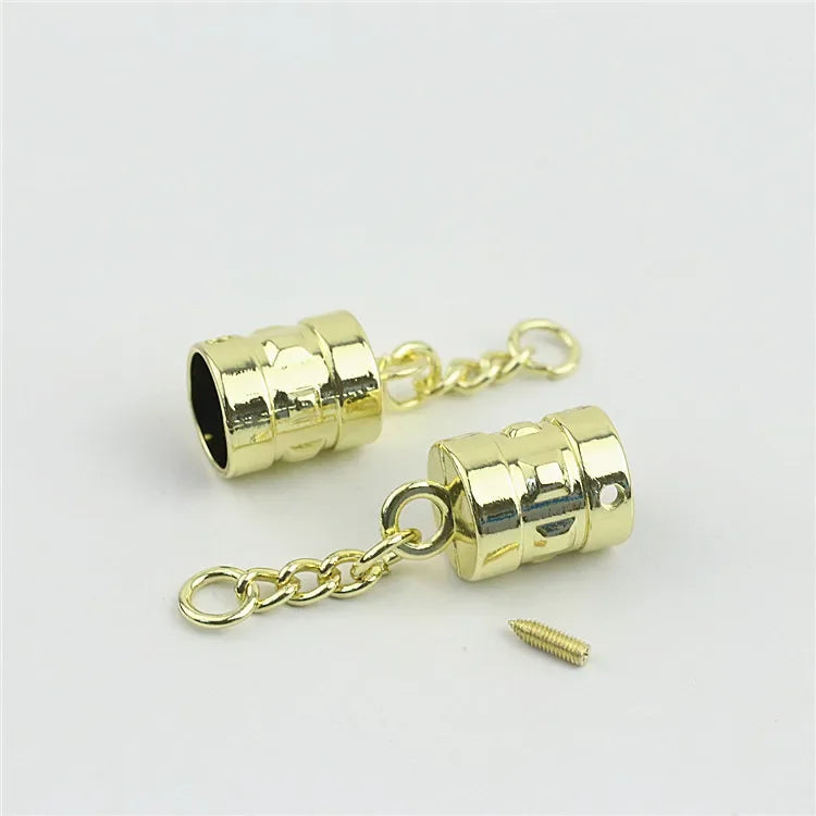 20/600pcs 9/14mm Metal Jewelry Chain Tassels Screws Sopper Buckle Pendants Bell Hook Clasp DIY Bag Cord Cap Clasps Connector Buckles