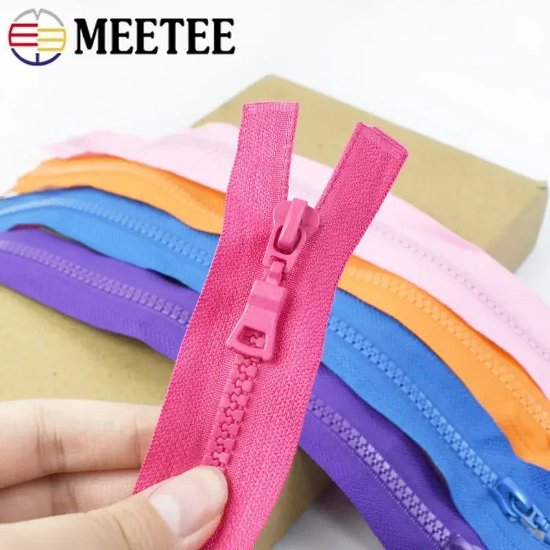 15/430Pcs Meetee 5# Resin Zippers Close-end 15-25cm Open-end 30-90cm Zip Closure Sewing Down Jacket Garment Bags Home Tailor Crafts