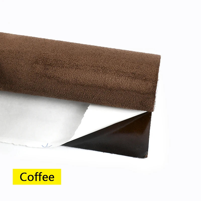 50/100*143cm Suede Self-adhesive Fabric Car Interior Trim Velvet Fabrics Synthetic Leather Cloth DIY Accessories