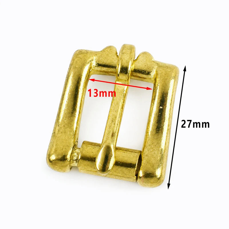 3/100Pcs 13-38mm Stainless Steel Brass Belt Roller Buckle Single Pin Heel Bar Buckles Leather Craft Bag Strap Webbing Hardware