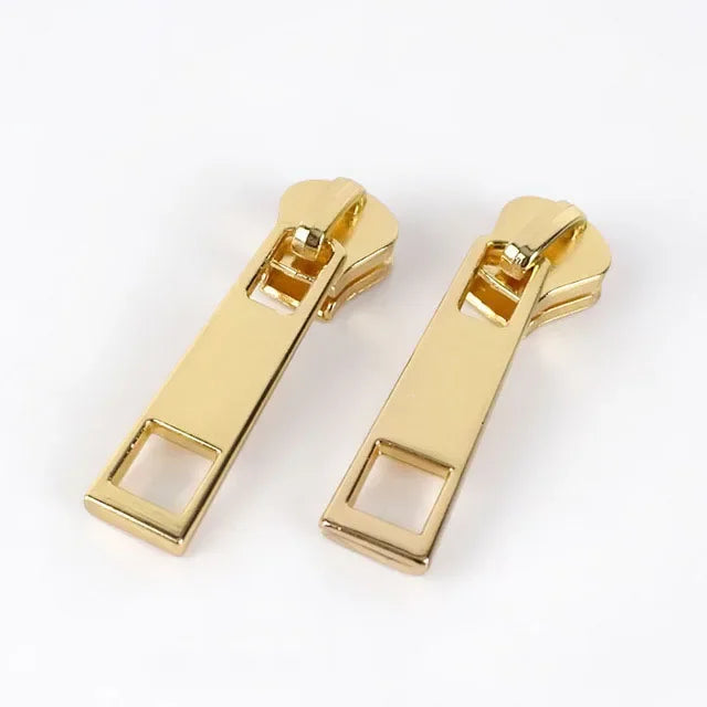 30/500pcs Meetee Zipper Slider for 5# Sewing Metal Zippers DIY Zips Head Bag Pocket Wallet Repair Kits Replacement Tailor Tools