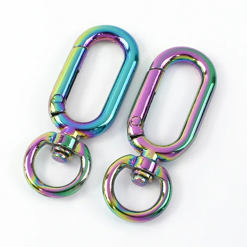 10/360Pcs Metal Buckles O Ring Swivel Lobster Clasp for Bag Strap Handbag Carbiner Clip Snap Hooks DIY Hardware Accessories