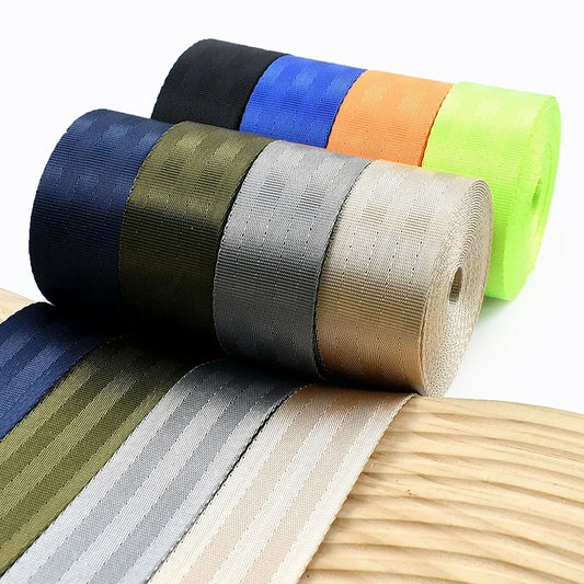 8/200Yards 25/38mm 1mm Thick Webbing Nylon Canvas Webbings Ribbon for Backpack Strap Belt Sling Tape Sewing Bia Binding Supplies