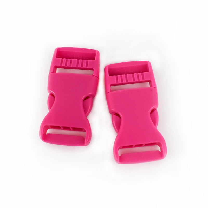 30/600Pcs Meetee 15-38mm Plastic Release Buckles Backpack Strap Hook Clip Safety Pet Collar Outdoor Luggage Webbing Accessories