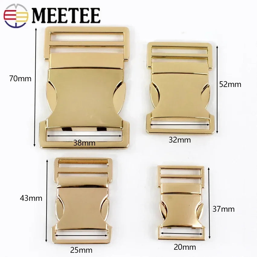 5/150Pcs 20-38mm Metal Side Release Buckles Backpack Strap Buckle Dog Cat Collar Belt Fastener Clasp DIY Hardware Sewing Accessories
