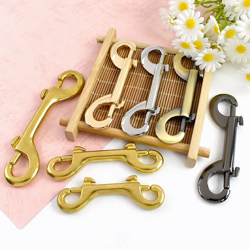 2/60Pcs Doubler Ring Snap Hook Buckle Bag Strap Carabiner Connector Hooks Dog Collar Trigger Clip Hanger Lobster Clasp Accessories