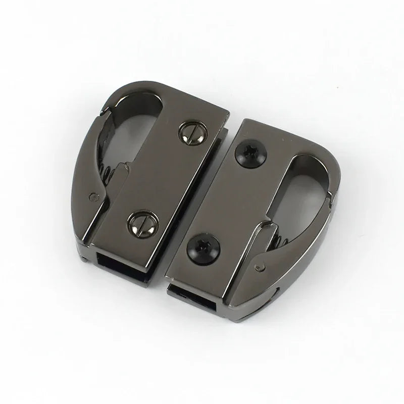 8/200Pcs Metal Bag Side Clip Buckles Handbag Hanger Carbiner Clasp Snap Hook Connector Bags Leather Craft Hardware Accessories