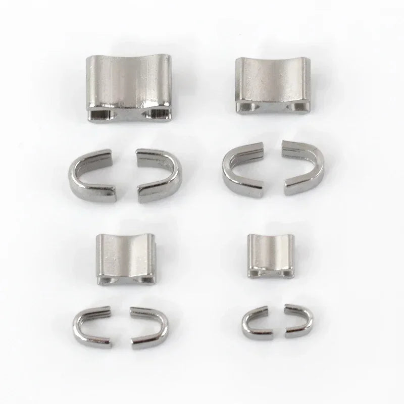 30/500Sets Metal Zipper Stopper Jacket Bag Zip Non-slip Tail Stop 3#5#8#10#  U Code End Lock Insert Pin Retainer Zips Repair Kits