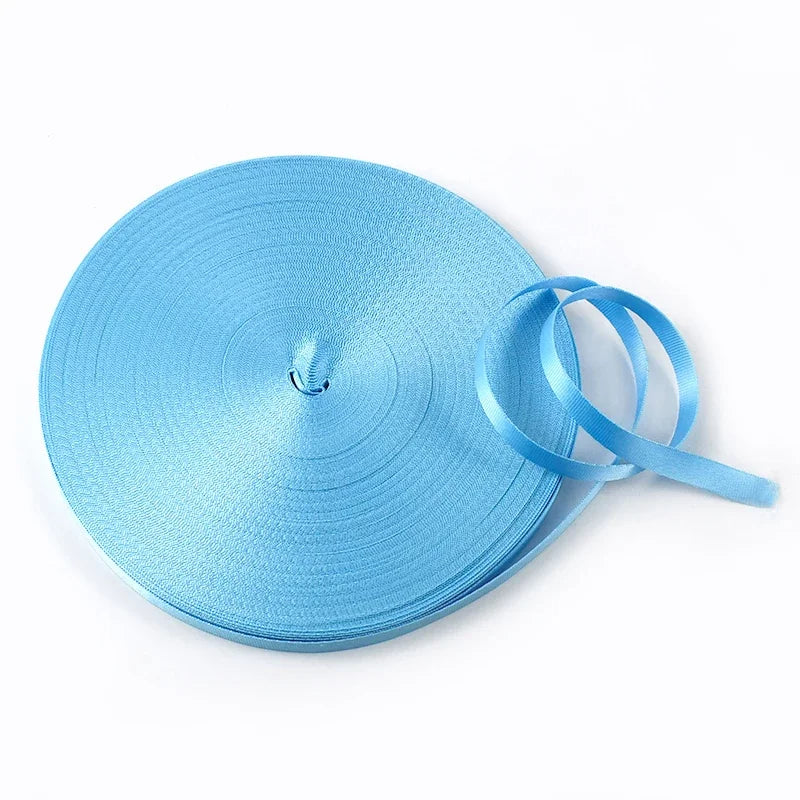 20/650Meters 10/12/15/20mm Nylon Webbing Tape 0.5mm Thick Lanyard Making Craft Decoration Ribbon Strap DIY Sewing Accessories