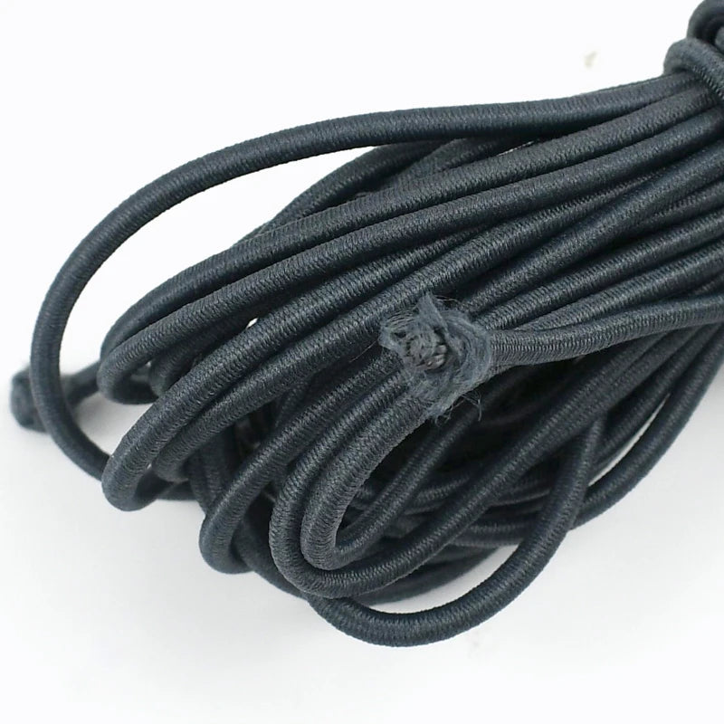 50/100Meters Color 2.5mm Round Elastic Ropes high elasticity rope HairBand Clothes Pants Rubber Band DIY Sewing Accessories