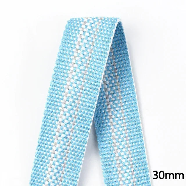 8/200M Polyester Cotton Webbing Strap Tape Jacquard Bag Shoes Backpack Label Ribbons DIY Sewing Biasband Clothing Accessories