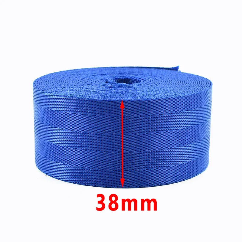 8/200Yards 25/38mm 1mm Thick Webbing Nylon Canvas Webbings Ribbon for Backpack Strap Belt Sling Tape Sewing Bia Binding Supplies