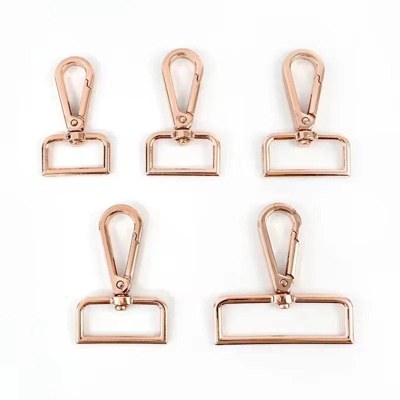 15/400Pcs 16/20/26/32/38mm Metal Buckles Bag Strap Lobster Swivel Carabiner Snap Hook Collar KeyChain DIY Bags Hardware Accessories