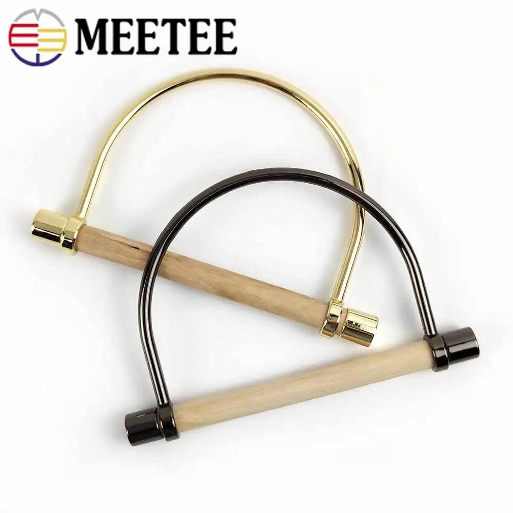 2/70Pcs Meetee 148mm Metal Bag Handles Buckles Handbag Strap Handle Clasp Clutch Lock Decoration Hardware Accessories DIY Leather Craft