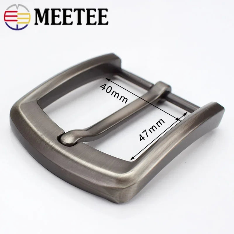 3/100Pcs 40mm Men's Belt Buckle Metal Pin Buckles Waistband Head Leather Craft DIY Accessories Fit 37-39mm Belts Parts