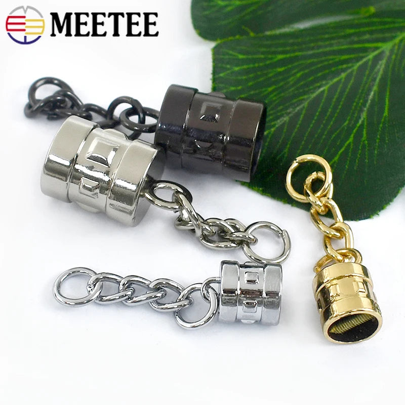 20/600pcs 9/14mm Metal Jewelry Chain Tassels Screws Sopper Buckle Pendants Bell Hook Clasp DIY Bag Cord Cap Clasps Connector Buckles