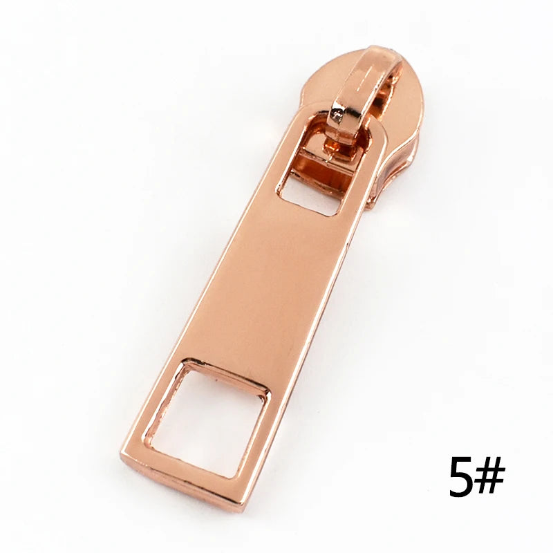 8/200 Pcs 5# Zipper Head Auto Lock for Metal or Nylon Zippers Slider Zip Repair DIY Bags Garment Zips Closure Sewing Accessories