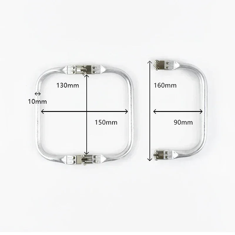 3/100Pcs Aluminium Tube Purse Frame Metal Wallet Kiss Lock Clasp Clutch Repair Handle Woven Bag Invisible Bracket Hardware Supply