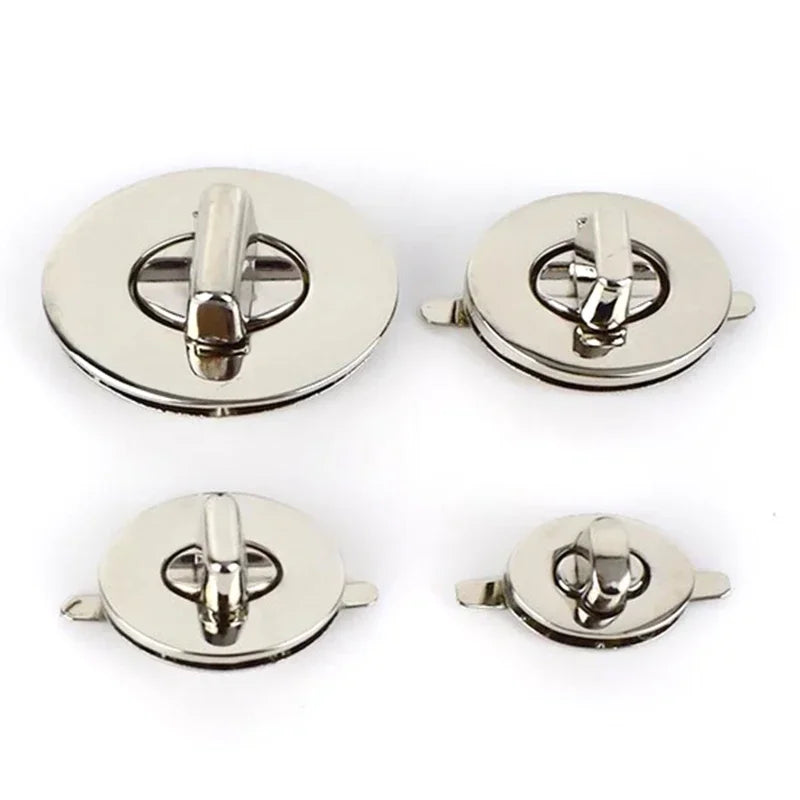 8/200Pcs Oval Metal Durable Clasp Turn Twist Lock DIY Handbag Bag Decoration Closure Buckle Purse Luggage Hardware Accessories