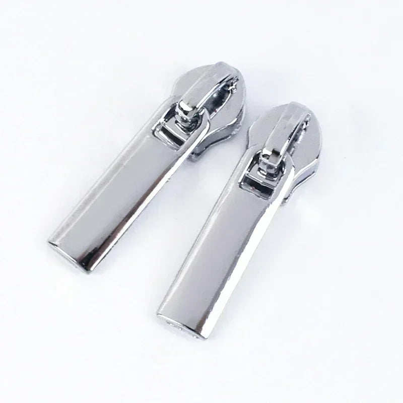 30/500Pcs 3# 5# Zipper Puller Sliders for Nylon Zippers Bag Pocket Zips Head Repair Kits DIY Clothing Sewing Accessories