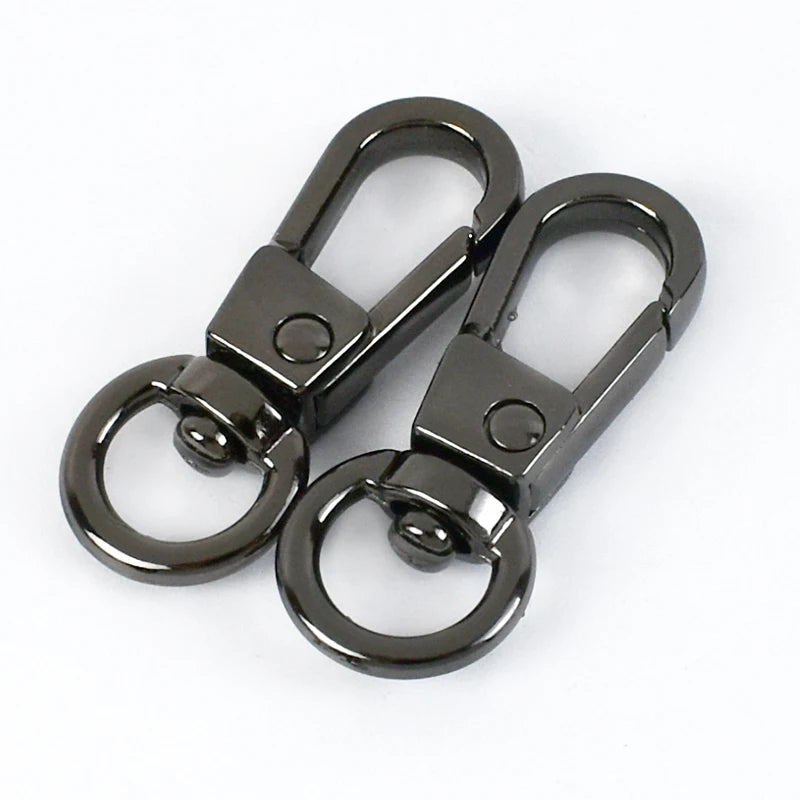 25/800Pcs 8mm Metal Lobster Buckles Snap Hooks Swivel Clasp Buckle for Bag Keychain Dog Collar Leash DIY Hardware Accessories