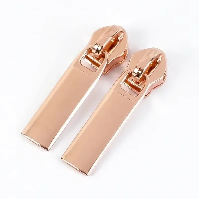 20/600Pcs Meetee Zipper Slider for 5# Nylon Zippers Tapes Backpack Jacket Zip Puller Head Repair Kit DIY Sewing Accessories
