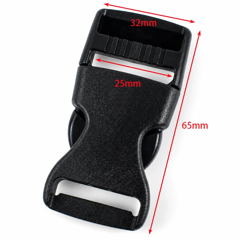 30/1000Pcs 10-38mm Black Plastic Buckles Bag Strap Side Release Buckle Dog Leash Adjust Belt Snap Button Webbing Clip Hook Fitting