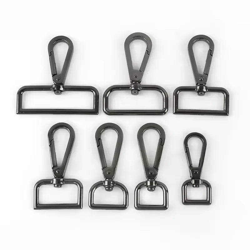15/400Pcs 16/20/26/32/38mm Metal Buckles Bag Strap Lobster Swivel Carabiner Snap Hook Collar KeyChain DIY Bags Hardware Accessories