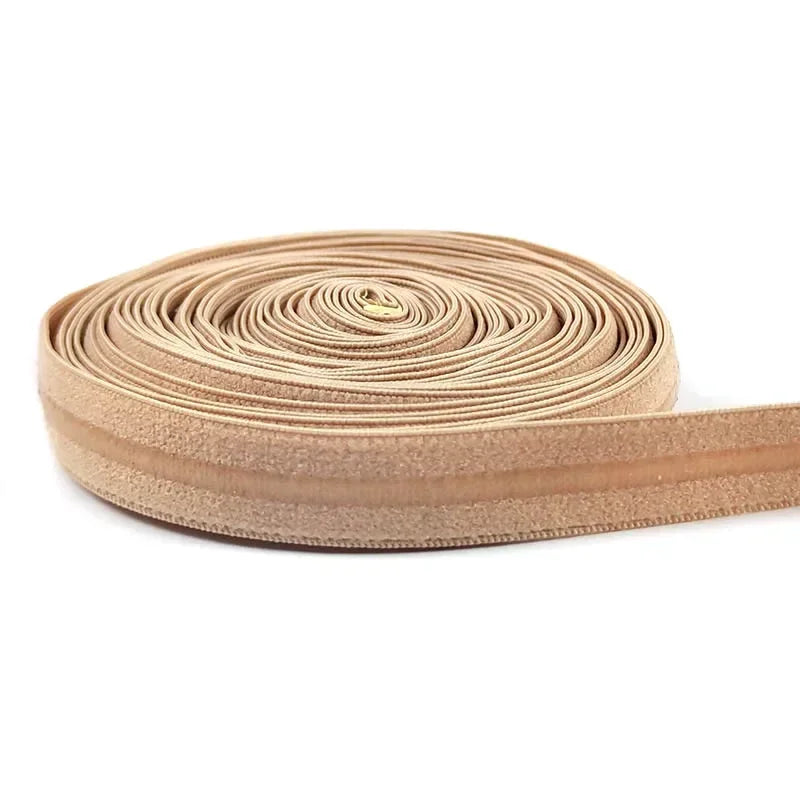 15/500M 10mm Silicone Elastic Band for Bra Non-slip Stretch Ribbon Underwear Wedding Dress Rubber Bands DIY Sewing Accessories
