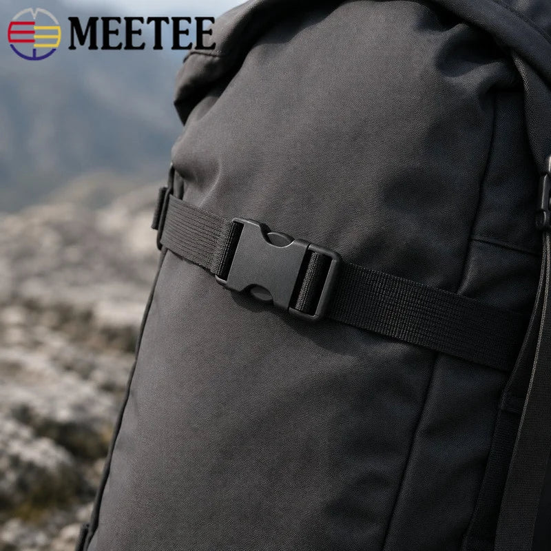 50/100Pcs 20-50mm Plastic Side Release Buckles Quick Adjusting Clips for Backpack Straps Dog Collars Webbing Belts Luggage Repair