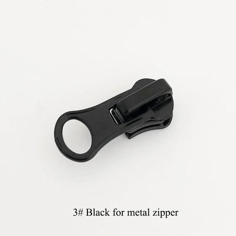 30/1000Pcs Meetee 3#5#8# Zipper Slider for Metal Zippers Bag Jacket Zip Puller DIY Clothes Zips Head Repair Kit Sewing Accessories