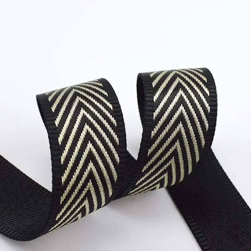 3/100Meters 38mm Thicken Polyester Jacquard Webbing Tape Luggage Decorative Belt Ribbon DIY Bags Shoulder Strap Sewing Accessories