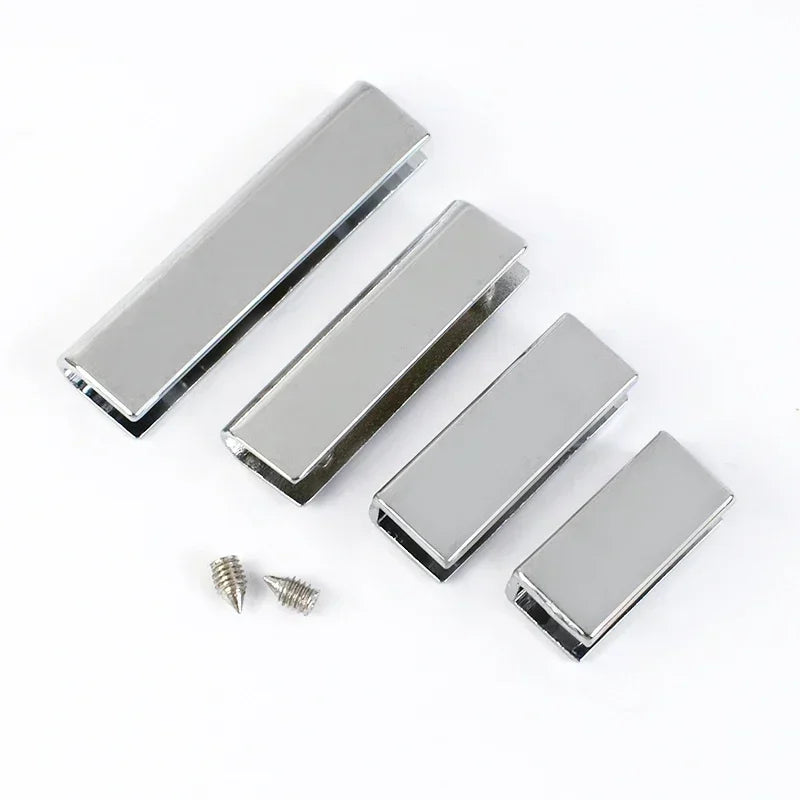 20/600Pcs 20-50mm Metal Tail Clip Corner Screws Edge Protector Buckle Bag Strap Cover Clasp Webbing End Clips DIY Accessories
