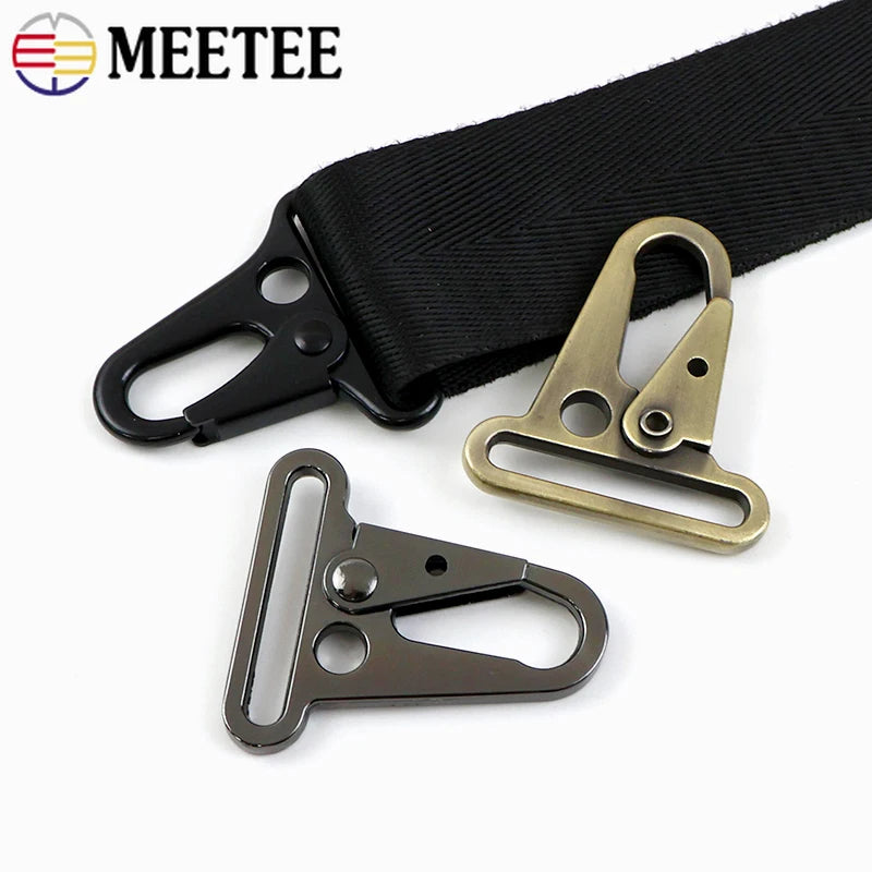 8/300Pcs Metal Strap Buckles Trigger Snap Hook 20-38mm Keychain Webbing Chain Clasp Dog Collar Clips Carabiner Leather Hardware