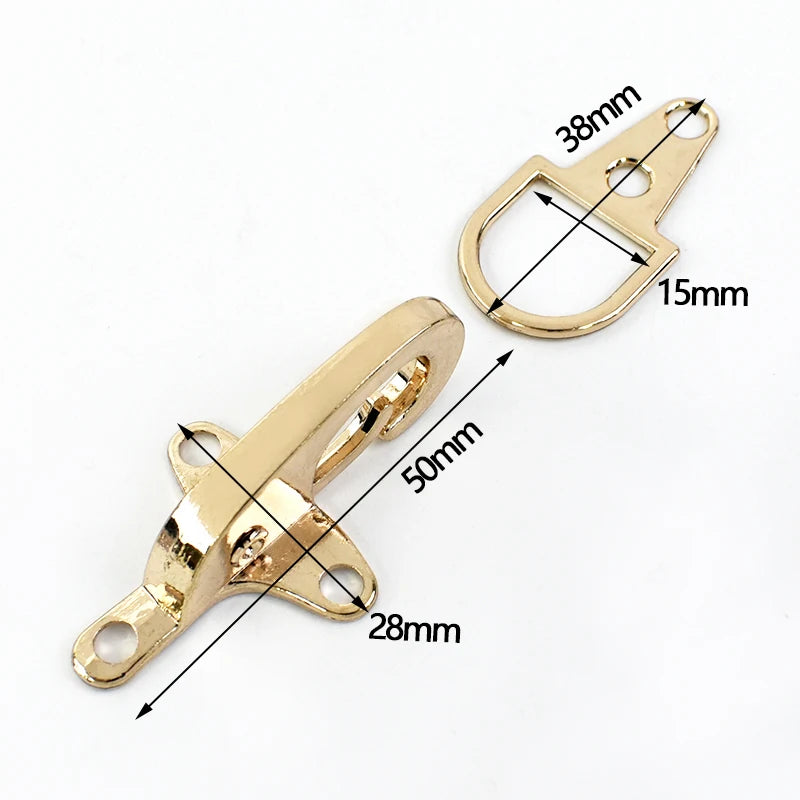 5/200Pcs Fireman Clasp Belt Buckle 4/5cm Metal Buckles Jacket Carabiner Clip Lobster Clasps Toggle Hook Clothing Fasteners