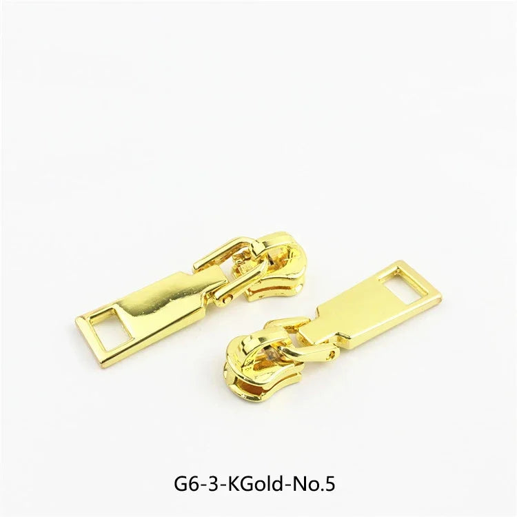 15/500Pcs 3# 5# Zipper Sliders for Metal Zippers Repair Kit Jackets Zips Head DIY Luggage Bags Clothing Sewing Accessories