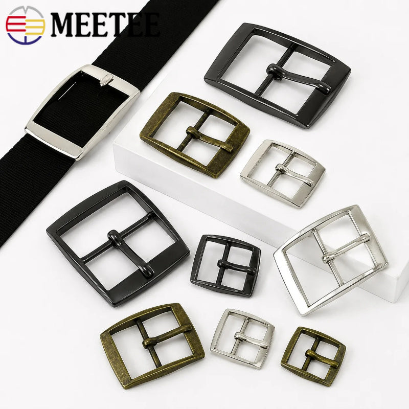 20/50Pcs Metal Buckles 15-30mm Single Pin Belt Buckle for Webbing Strap Leather Craft Adjuster Clasp Bags Hardware Accessories