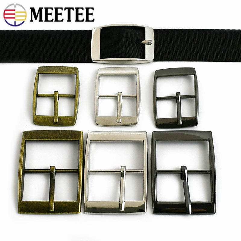 20/50Pcs Metal Buckles 15-30mm Single Pin Belt Buckle for Webbing Strap Leather Craft Adjuster Clasp Bags Hardware Accessories